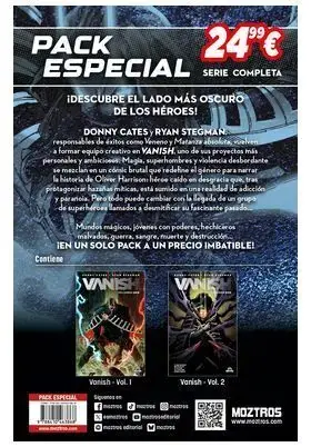 VANISH PACK ESPECIAL 2 TOMOS Solo Por Tiempo Limitado