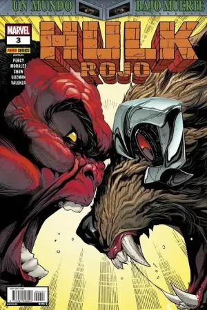 UN MUNDO BAJO MUERTE, HULK ROJO 03 Promoción Exclusiva