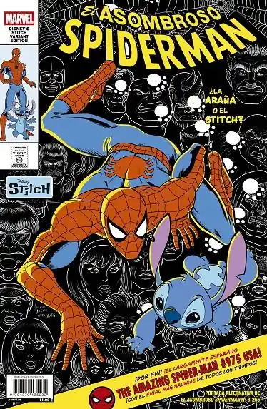 Rebajas SPIDERMAN VOL 2 255 EL ASOMBROSO SPIDERMAN 03 PORTADA ALTERNATIVA DISNEY STITCH