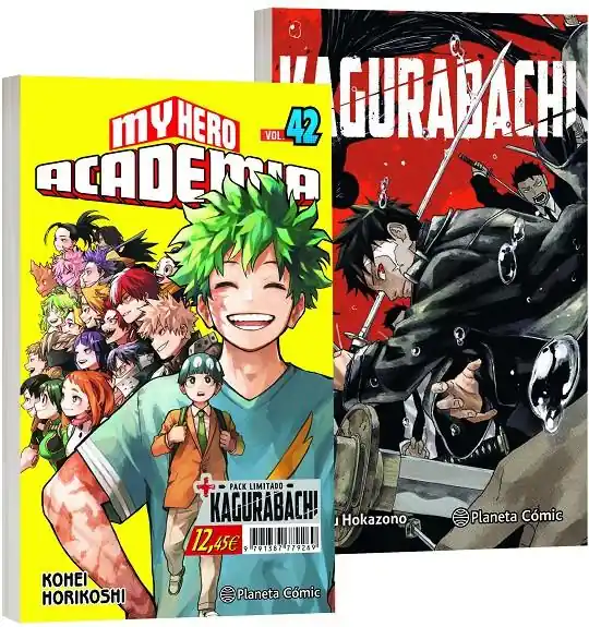 Descuento MY HERO ACADEMIA 42 + KAGURABACHI 01 PACK ESPECIAL