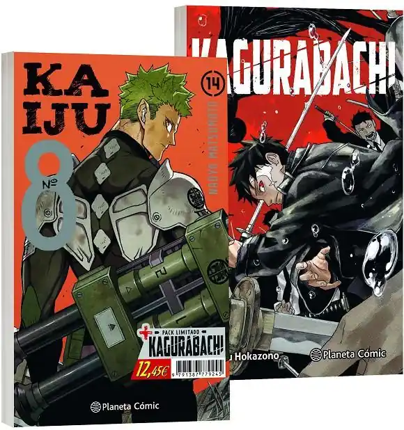 KAIJU 8 14 + KAGURABACHI 01 PACK ESPECIAL A Buen Precio