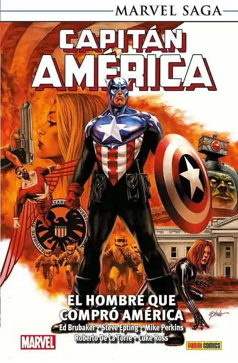 CAPITÁN AMÉRICA MARVEL SAGA RÚSTICA 07 EL HOMBRE QUE COMPRÓ AMÉRICA Oferta Flash