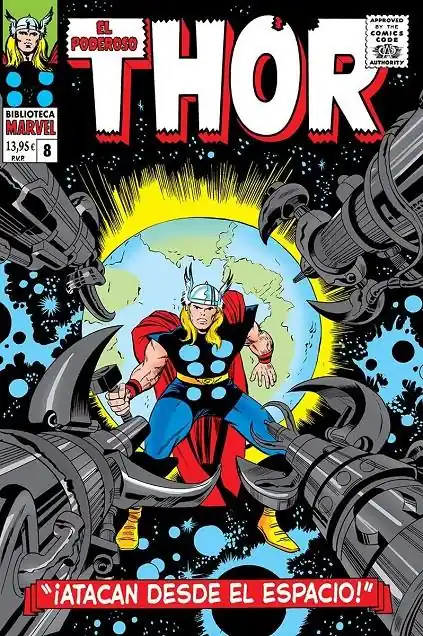 BIBLIOTECA MARVEL EL PODEROSO THOR 08 DE 1966 A 1967 Envío Inmediato