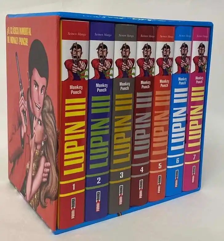 Entrega Rápida ESTUCHE LUPIN III OBRA COMPLETA EN 7 VOLÚEMENES