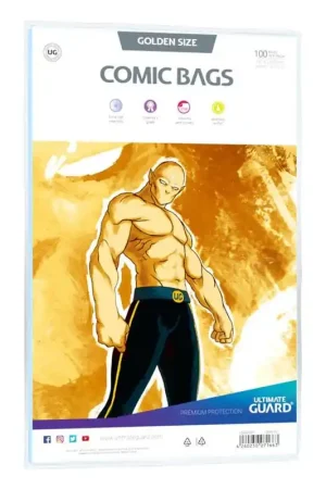 BOLSAS PARA COMIC TAMAÑO GOLDEN ULTIMATE GUARD (100) Gran Oferta