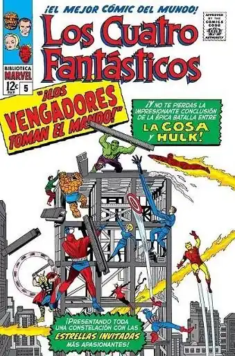 Favorito De Clientes BIBLIOTECA MARVEL LOS 4 FANTÁSTICOS 05 DE 1963 A 1964