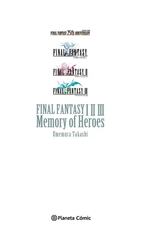FINAL FANTASY I, II, III MEMORY OF HEROES (NOVELA) Envío Exprés