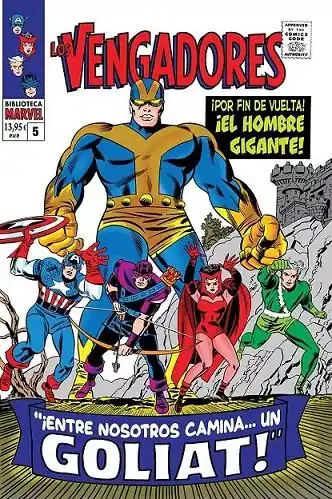 Garantía De Devolución De Dinero BIBLIOTECA MARVEL LOS VENGADORES 05 DE 1966