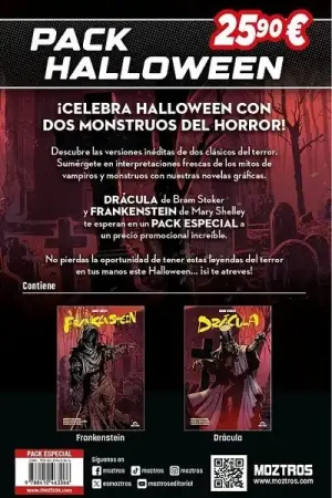 Últimas Unidades PACK HALLOWEEN DRACULA & FRANKENSTEIN