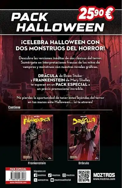 Últimas Unidades PACK HALLOWEEN DRACULA & FRANKENSTEIN