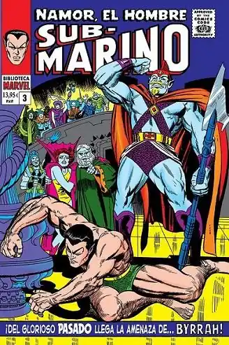 Devolución Gratuita BIBLIOTECA MARVEL NAMOR, EL HOMBRE SUBMARINO 03 DE 1967