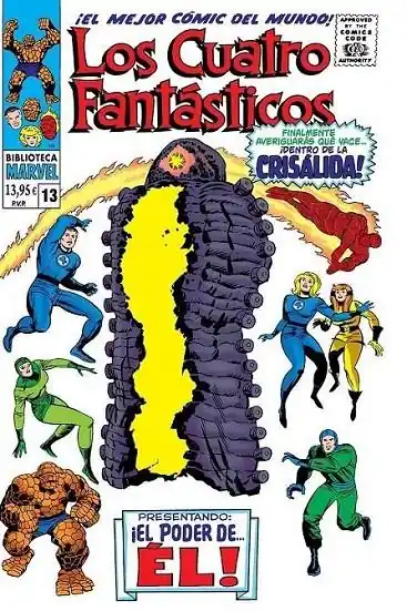 BIBLIOTECA MARVEL LOS 4 FANTÁSTICOS 13 DE 1967 A Buen Precio