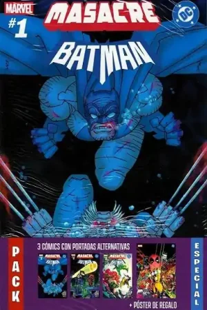 Última Versión MASACRE / BATMAN 01 PACK 3 VARIANT COVERS + POSTER