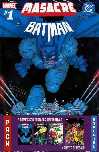 Última Versión MASACRE / BATMAN 01 PACK 3 VARIANT COVERS + POSTER