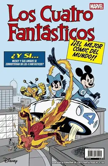 LOS 4 FANTÁSTICOS 02 184 PORTADA ALTERNATIVA DISNEY Oferta De Temporada