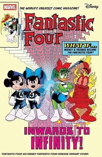 LOS 4 FANTÁSTICOS 01 183 PORTADA ALTERNATIVA DISNEY FANTASTIC FOUR Descuento