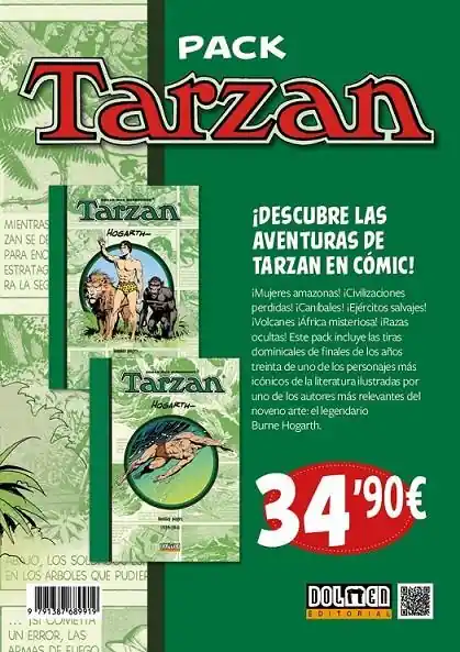 PACK TARZAN SUNDAY PAGES DE BURNE HOGARTH VOLUMEN 1 AL 2 DE 1937 A 1941 Barato