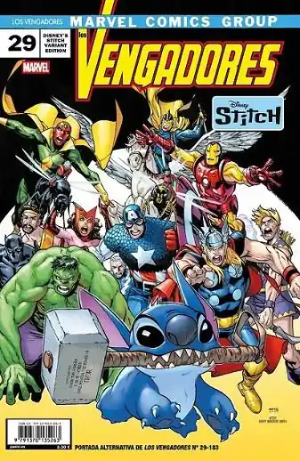LOS VENGADORES 29 (183) ETAPA MACKAY PORTADA ALTERNATIVA DISNEY STITCH Últimas Unidades