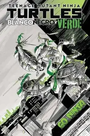 TEENAGE MUTANT NINJA TURTLES, BLANCO, NEGRO Y VERDE Novedad