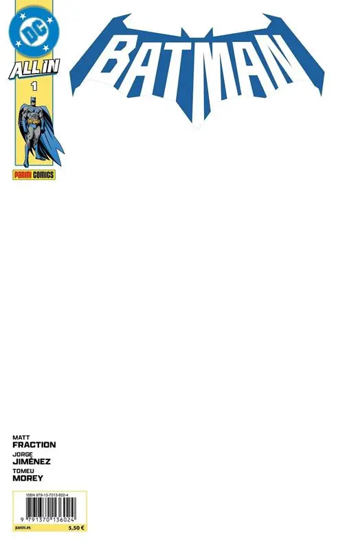 ALL IN BATMAN 01 PORTADA BLANCA Mejor Precio
