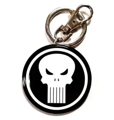 Certificado LOGO PUNISHER CASTIGADOR LLAVERO METALICO MARVEL RE-RUN