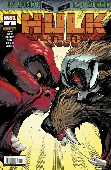 Envío Inmediato UN MUNDO BAJO MUERTE, HULK ROJO 03