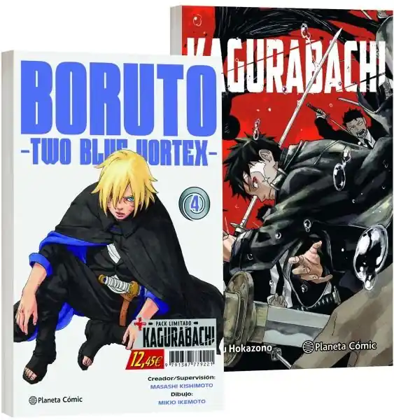 Envío Exprés PACK BORUTO TWO BLUE VORTEX 04 + KAGURABACHI 01 (Pack Limitado)