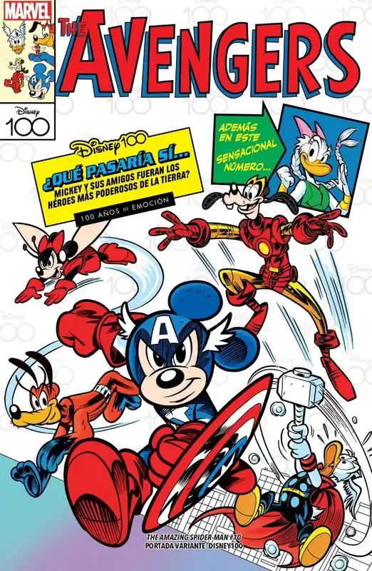 Marca Reconocida THE AMAZING SPIDER-MAN 10 PORTADA VARIANTE DISNEY 100