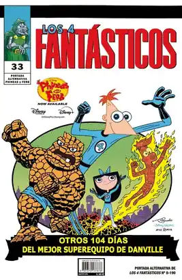 4 FANTASTICOS 08 LOS PORTADA ALTERNATIVA DISNEY Última Versión