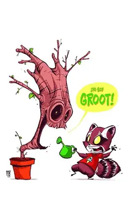 MARVEL YOUNG ADULTS MAPACHE COHETE Y GROOT N 01 BROTES VERDES Alta Calidad